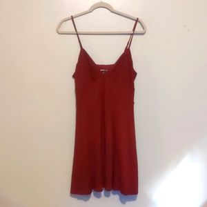 Women's Express Dress A Line Large Red